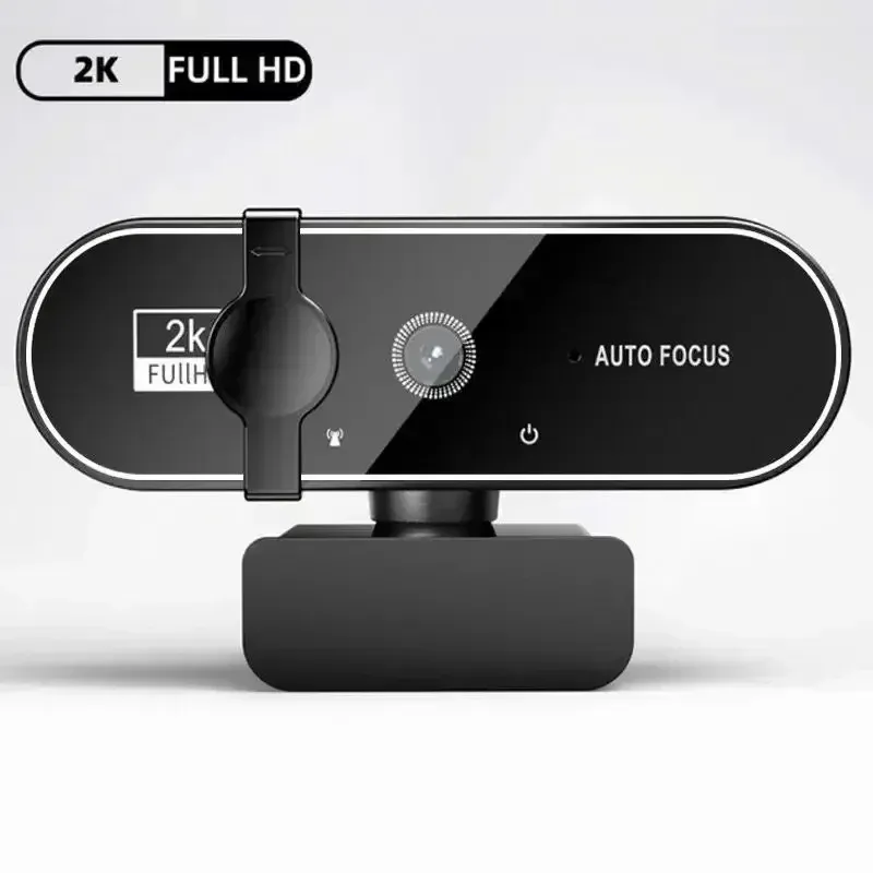Webcam Full HD 4K avec microphone, autofocus, caméra 8 MP pour Windows, PC, ordinateur portable, iOS et MacBook 11