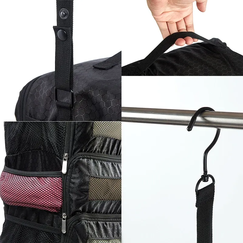Organisateur de bagages grande capacité pliable à suspendre pour placard 5