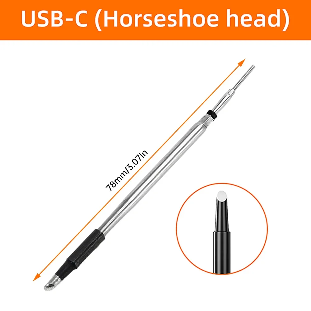 Fer à souder numérique USB avec écran, port USB-C, mini kit de fer à souder 260–420 °C, sélecteur de température à cinq positions 10