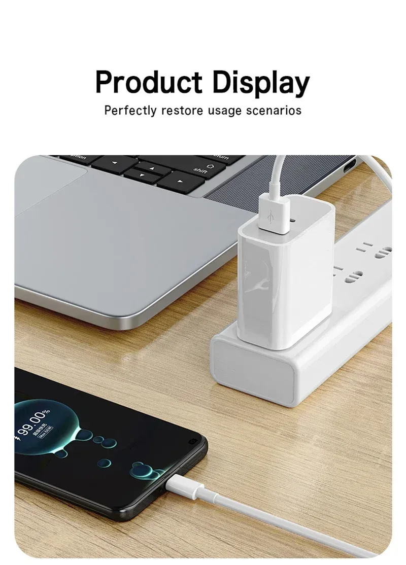Câble de charge USB-C, détail