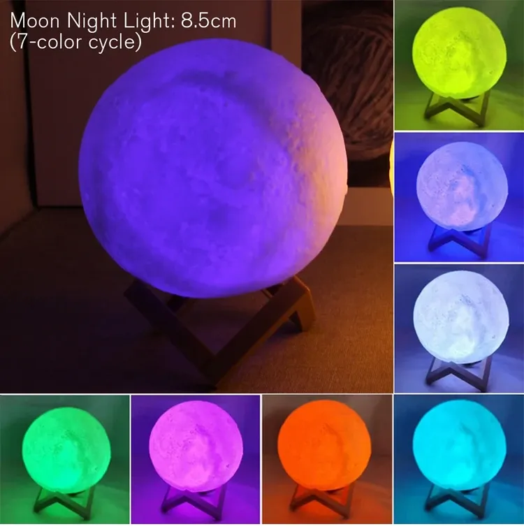 Lampe lune au design élégant