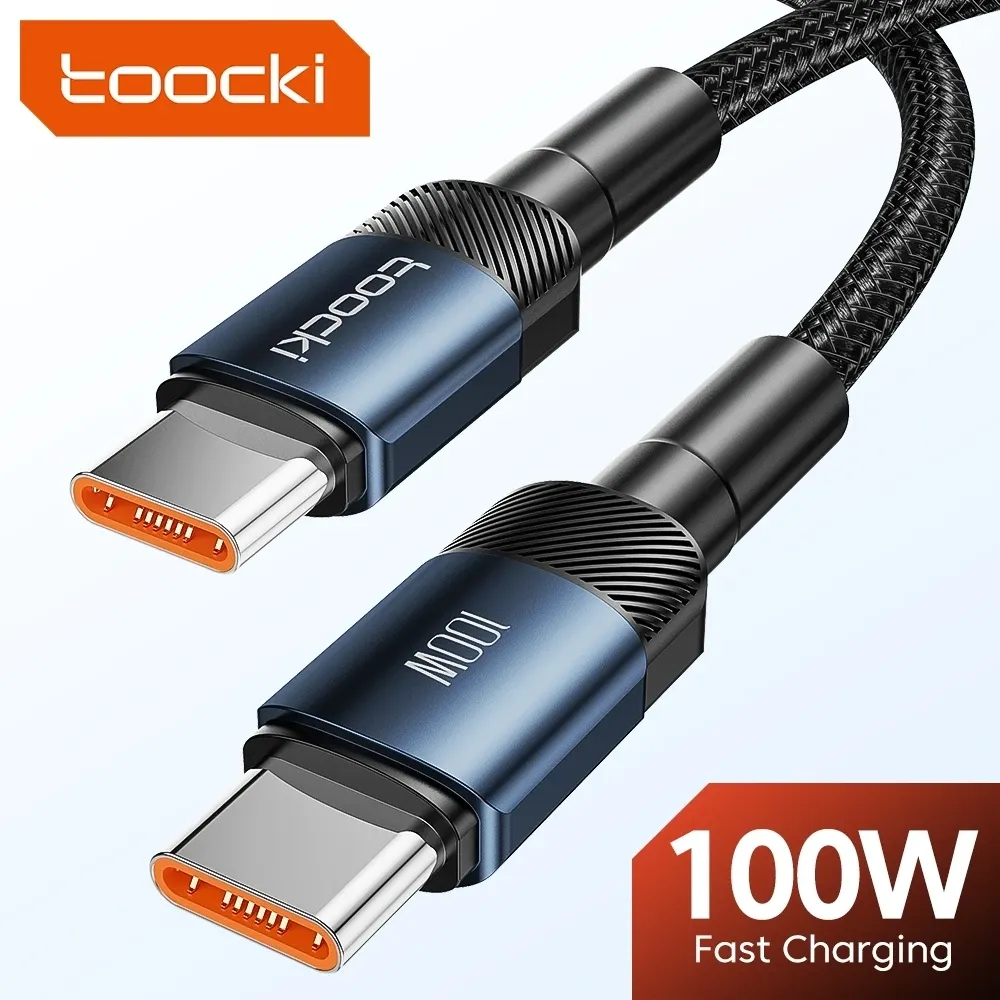Câble USB-C vers USB-C Toocki 100 W, charge rapide PD 3.0 pour MacBook, Huawei, Xiaomi, POCO et Samsung