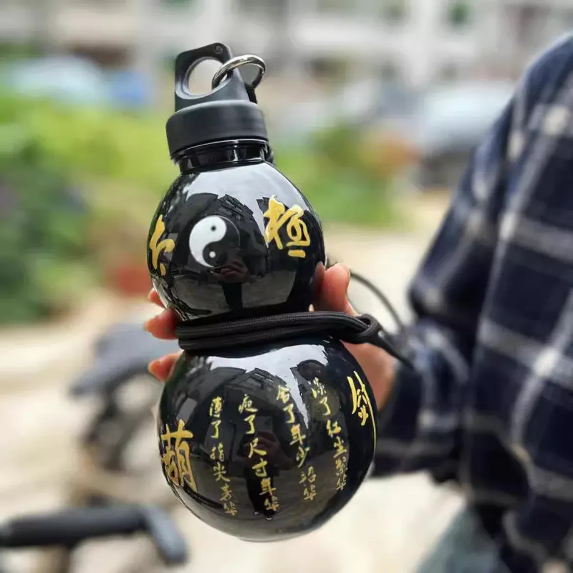 Gourde d'eau à grande capacité de 800 ml pour enfants, style chinois, étanche, idéale pour le sport et l'école - Image 1