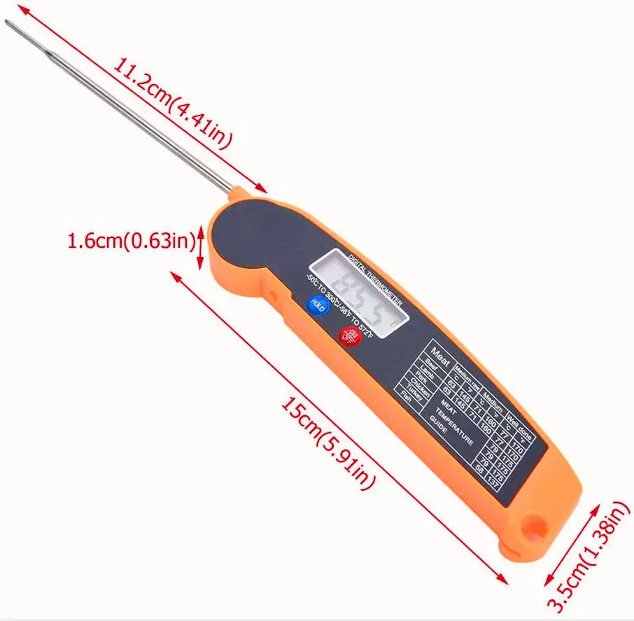 Thermomètre numérique pour aliments en situation de cuisson