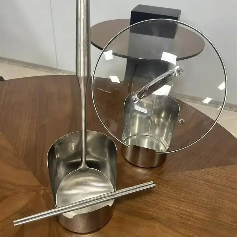 Support de rangement en acier inoxydable, en situation