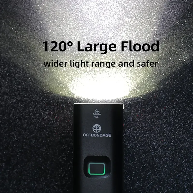 Lampe de vélo OFFBONDAGE 1000 lumens rechargeable par USB pour guidon 3