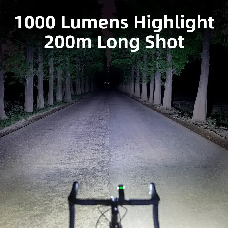 Lampe de vélo OFFBONDAGE 1000 lumens rechargeable par USB pour guidon 5