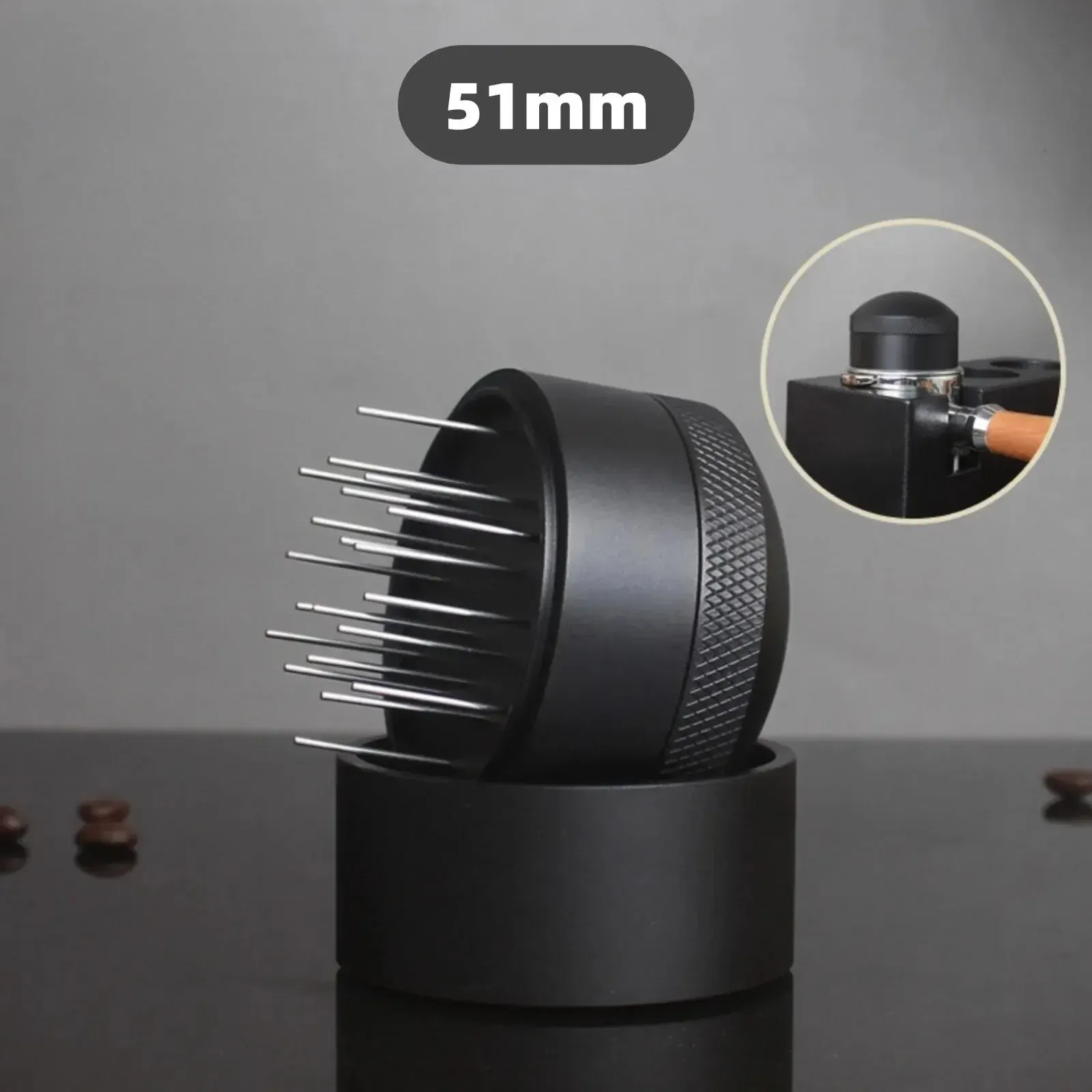 Agitateur WDT pour expresso, outil de distribution de café pour porte-filtre 51, 53, 54 et 58 mm 7