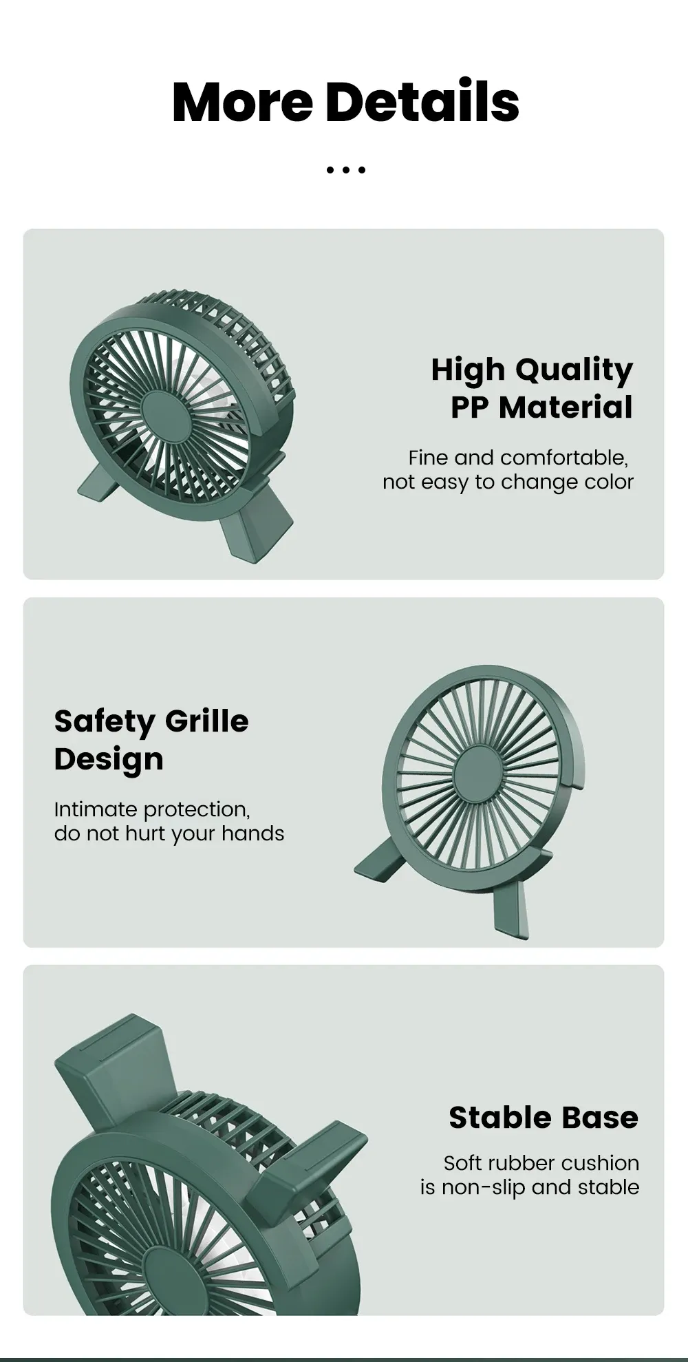 Mini ventilateur en situation au quotidien