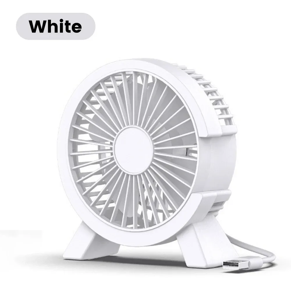 Mini ventilateur de table rechargeable USB, petit ventilateur portable pour dortoir étudiant, bureau ou domicile 7
