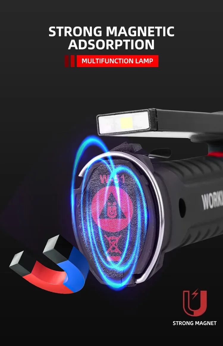 Détail de la lampe LED rechargeable