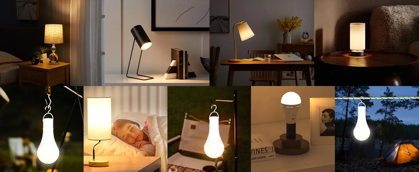 Ampoule rechargeable en usage quotidien