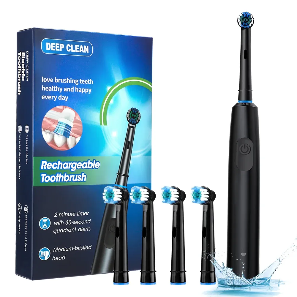 Brosse à dents électrique rotative intelligente, vue d'ensemble