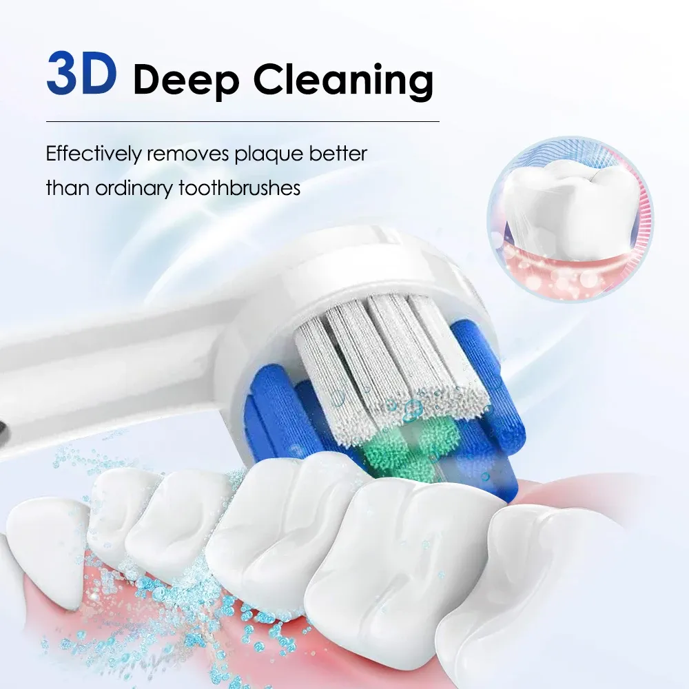 Brosse à dents électrique en utilisation