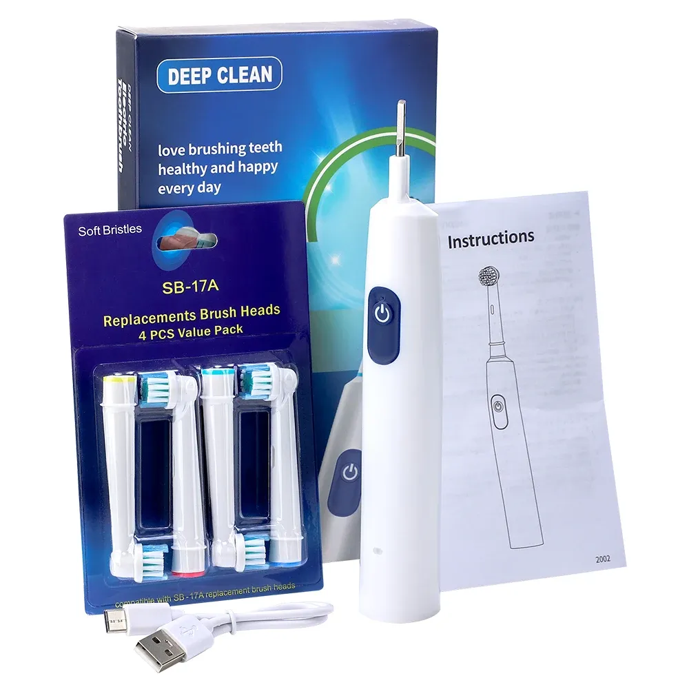Brosse à dents électrique, détails des finitions