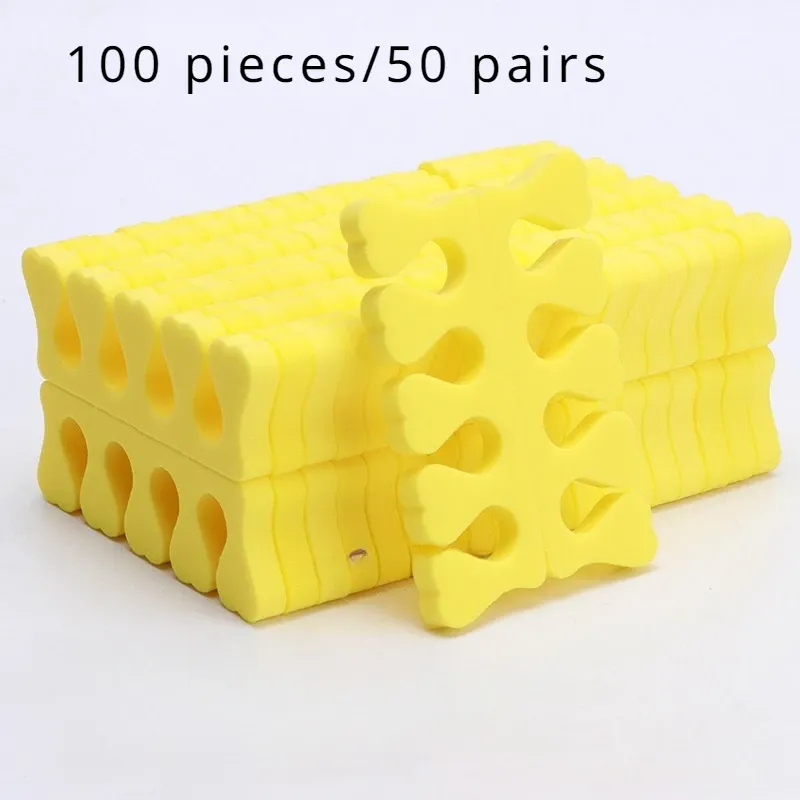 Séparateurs d'orteils pour nail art, 100 à 200 pièces par paquet, éponge pour pieds, vernis gel UV doux, outils de beauté, kit de manucure et pédicure pour ongles 8