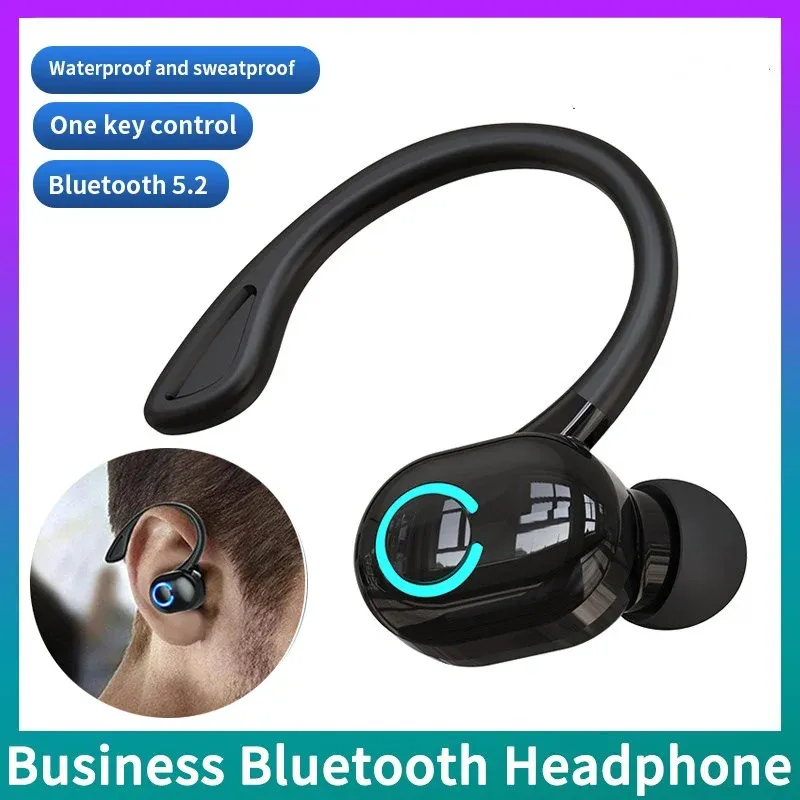Écouteurs sans fil TWS Sport, casque Bluetooth 5.2 avec micro, compatible iPhone, Samsung et Xiaomi
