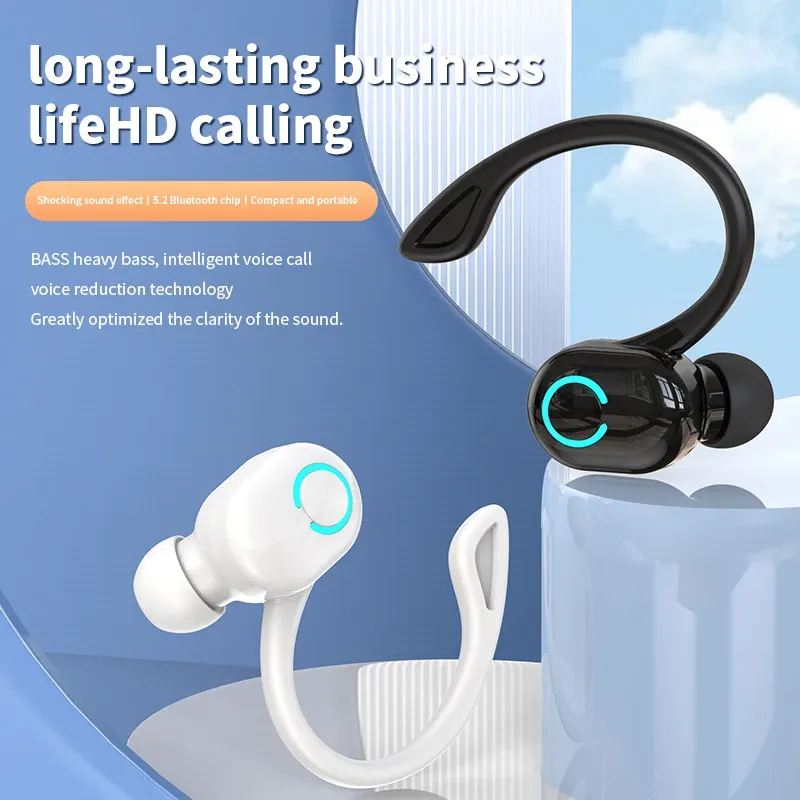 Écouteurs sans fil TWS Sport, casque Bluetooth 5.2 avec micro, compatible iPhone, Samsung et Xiaomi 2