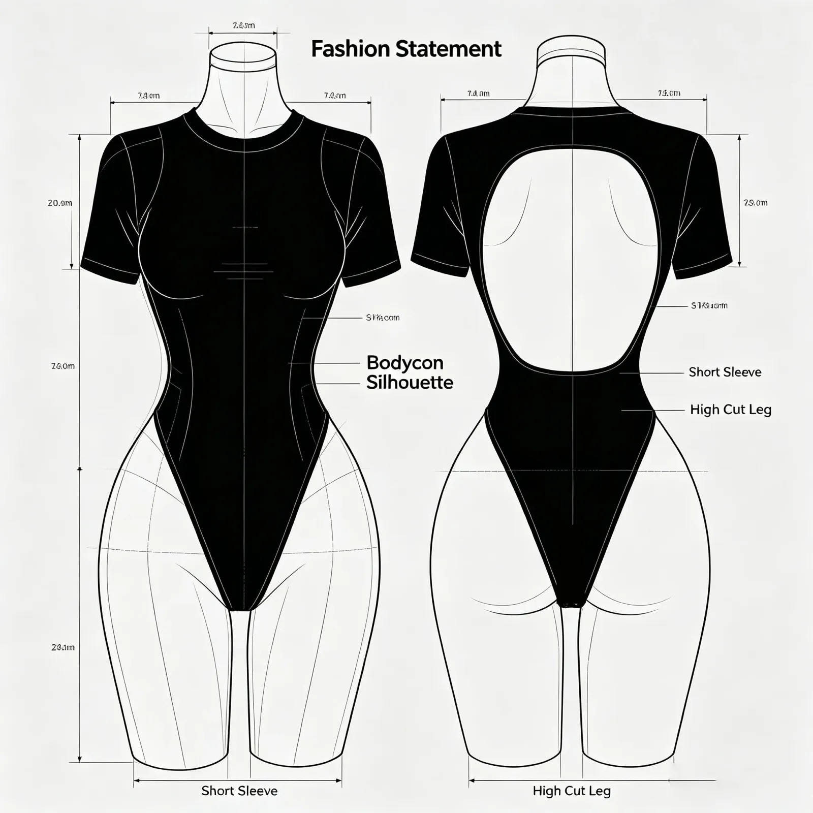 Body dos nu pour femme, style polyvalent
