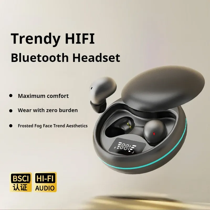 Écouteurs sans fil Y20 pour le sommeil, Bluetooth 5.4, intra-auriculaires, mini écouteurs TWS invisibles, casque stéréo Hi-Fi 2