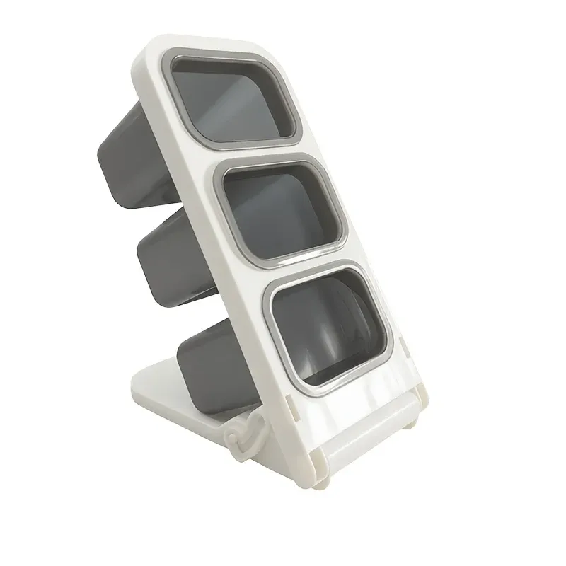 Organisateur de bureau grande capacité, porte-stylos, boîte de rangement inclinée pour crayons, support de bureau pour fournitures scolaires, de bureau et de maquillage 5
