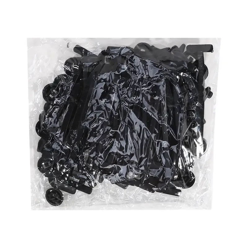 Attaches de câble en plastique, 50/100 pièces, enveloppe en nylon, clips de fixation fixes, fixation de tuyau de voiture, sangle à fermeture éclair, câble en nylon réutilisable autobloquant 8