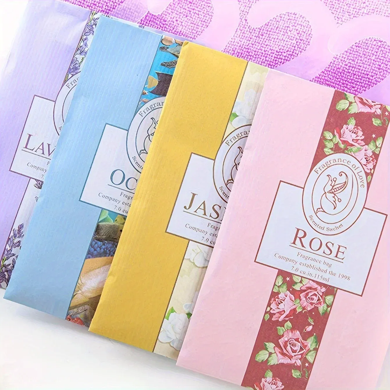 Détail des sachets parfumés