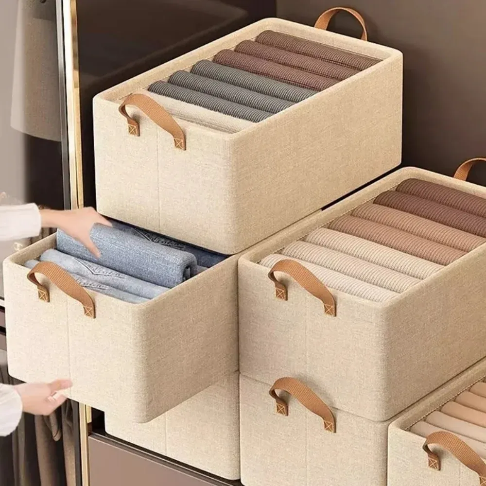 Boîte pliable en tissu, mise en situation
