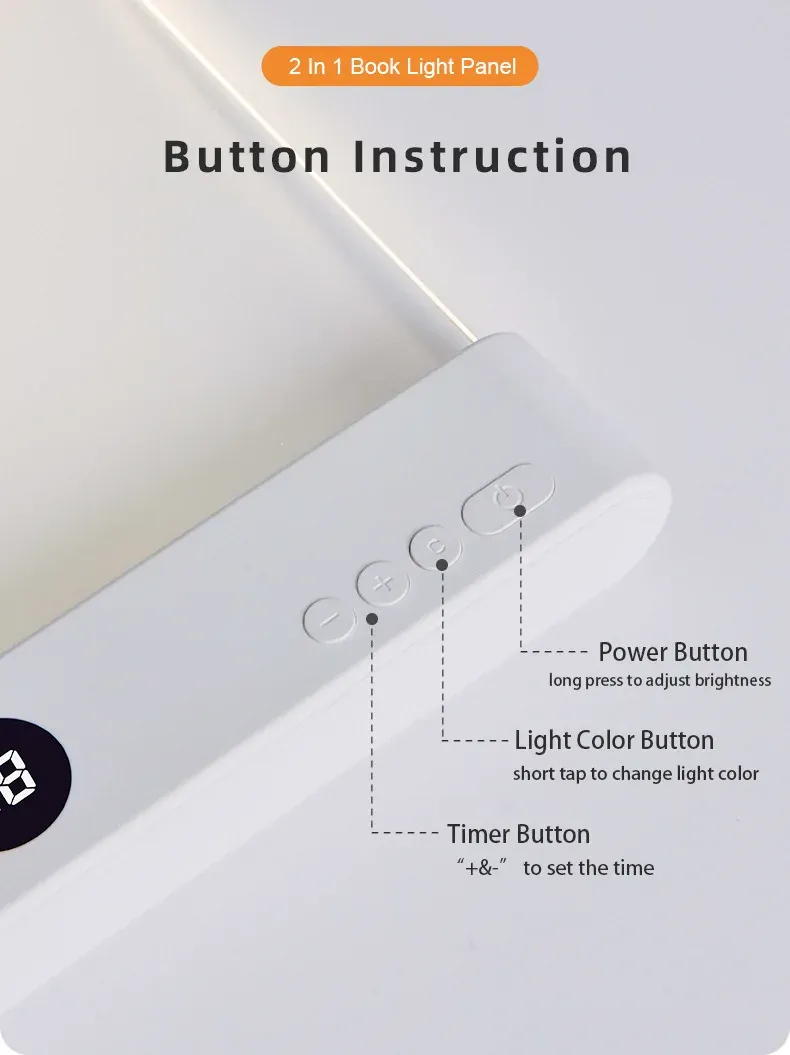 Lampe LED dans un espace de lecture