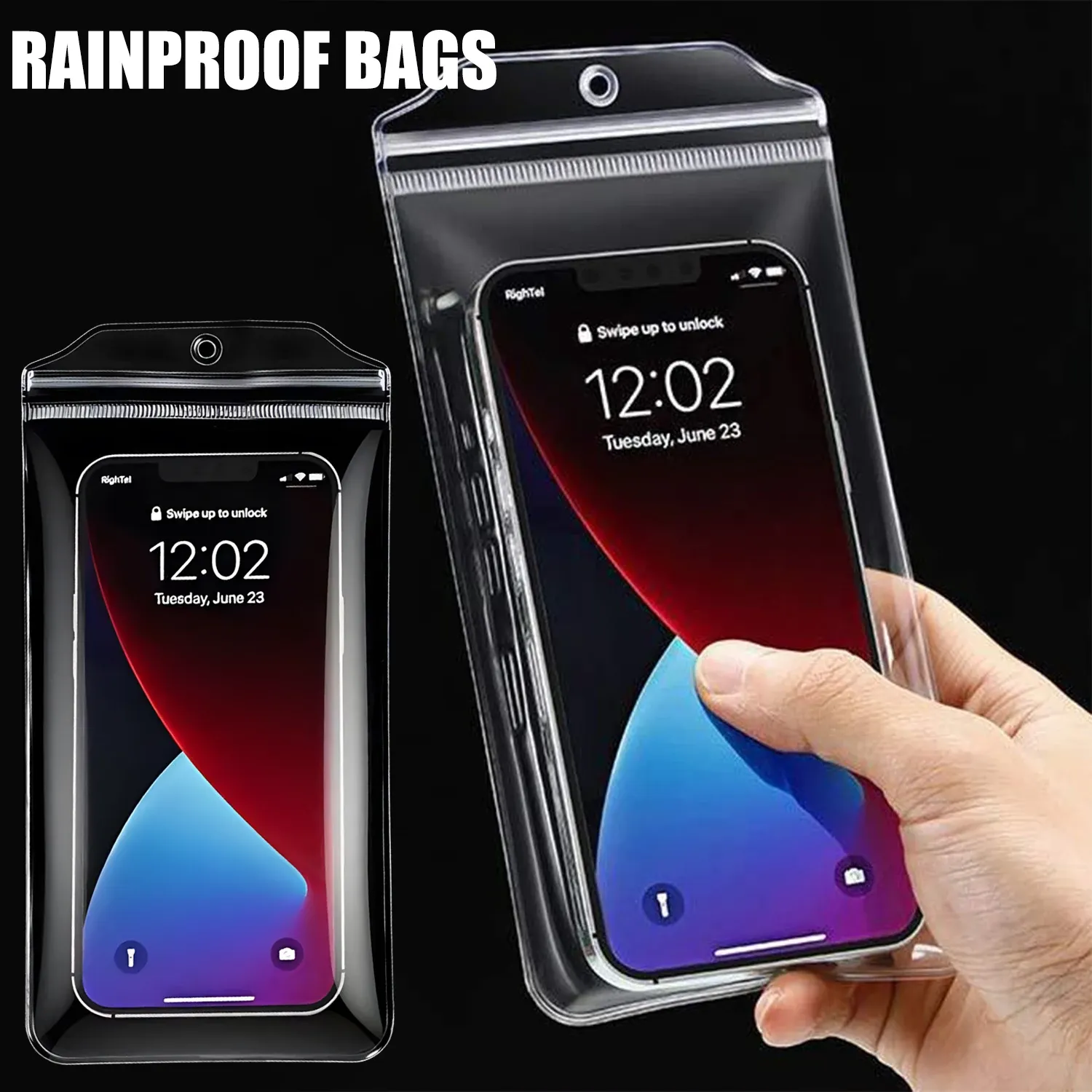 Étui universel étanche pour smartphone, vue d'ensemble