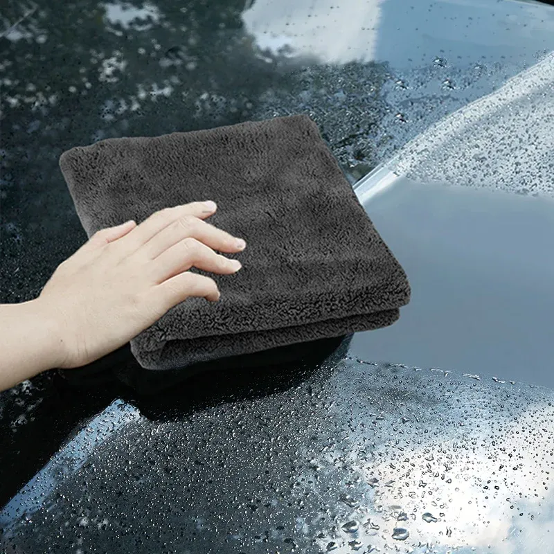 Lot de serviettes en microfibre 1, 3, 6 ou 9 pièces, 40 x 40 cm, pour le nettoyage de la maison et de la voiture 6