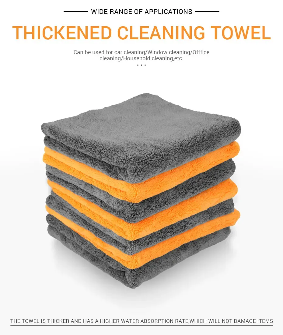 Serviette de nettoyage en microfibre pour le détaillage automobile