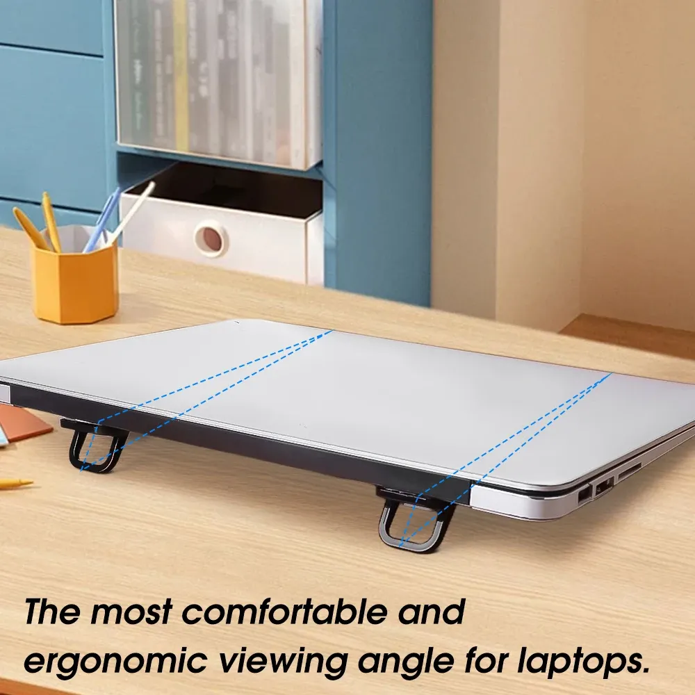 Support pour ordinateur portable dans un espace de travail