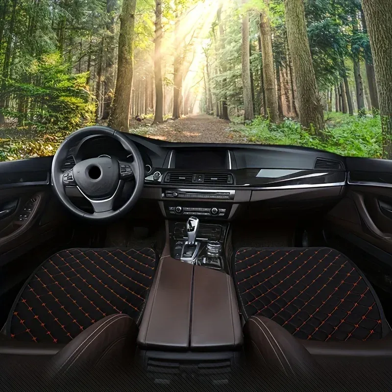 Housse de siège auto universelle 3 pièces, coussin de protection respirant et confortable 6