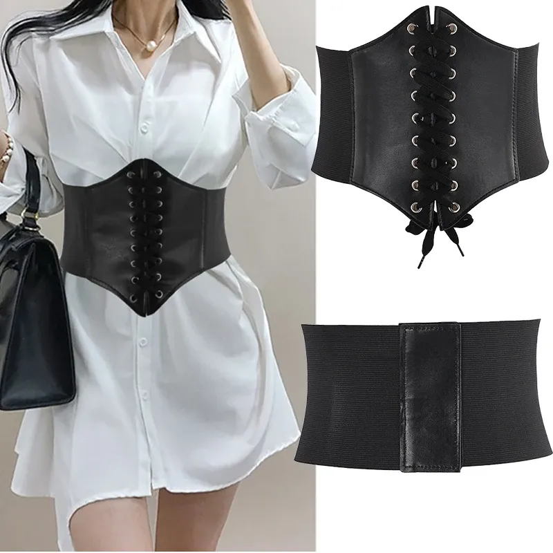 Corset femme gaine amincissante, détail de la ceinture