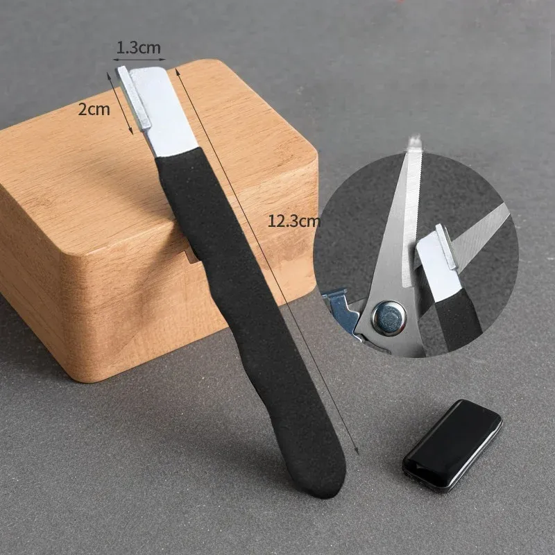 Aiguiseur de couteaux de cuisine professionnel – Pierre à aiguiser en tungstène et céramique diamantée pour toutes les lames 8