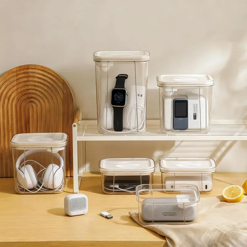 Boîte de rangement en polycarbonate pour commutateurs de clavier mécanique, 460 ml, usage polyvalent 2