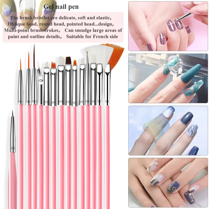 Pinceaux de précision pour gel UV