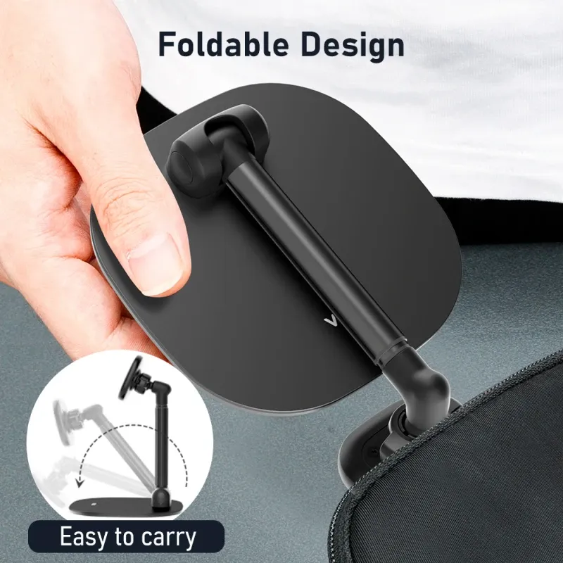 VRIG MG-04 Support de téléphone de bureau pliable, rotatif à 360°, magnétique et à hauteur réglable pour iPhone 6