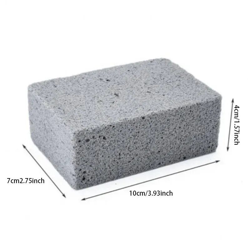 Brosse et bloc de nettoyage en pierre ponce pour gril de barbecue 7