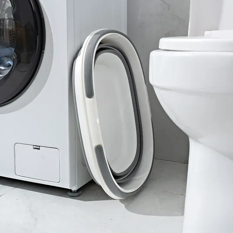 Panier à linge pliable à double anse, portable et polyvalent, pour la maison et le dortoir 3