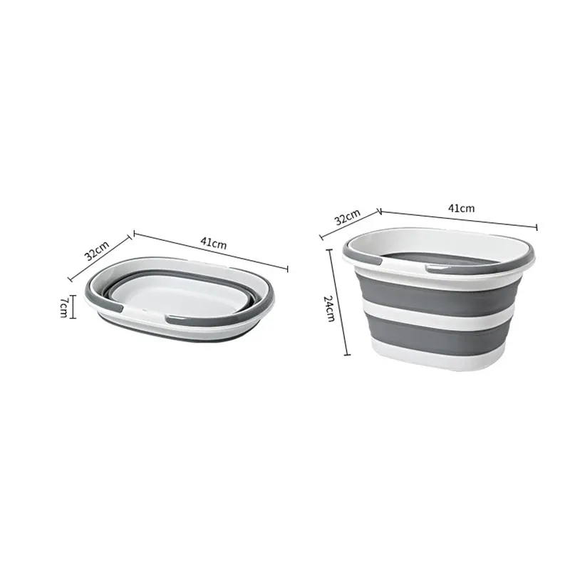 Panier à linge pliable à double anse, portable et polyvalent, pour la maison et le dortoir 6