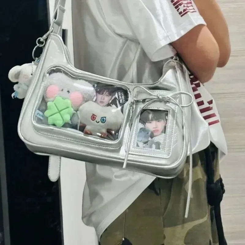 Sac Ida transparent pour femme, sac bandoulière de style japonais pour étudiante - Image 1