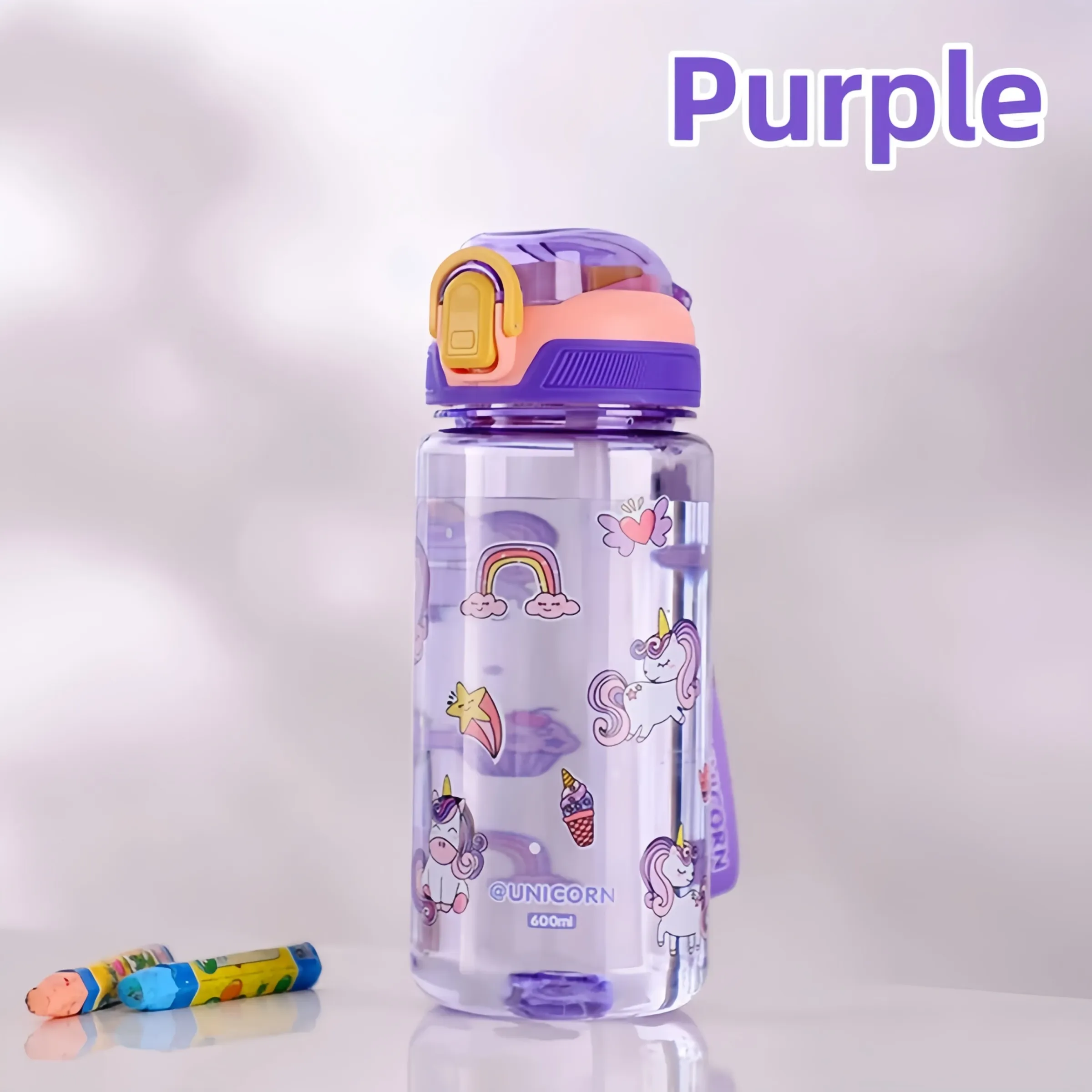 Gourde dinosaure 600 ml pour enfants, tasse à bec et paille en silicone, étanche 7