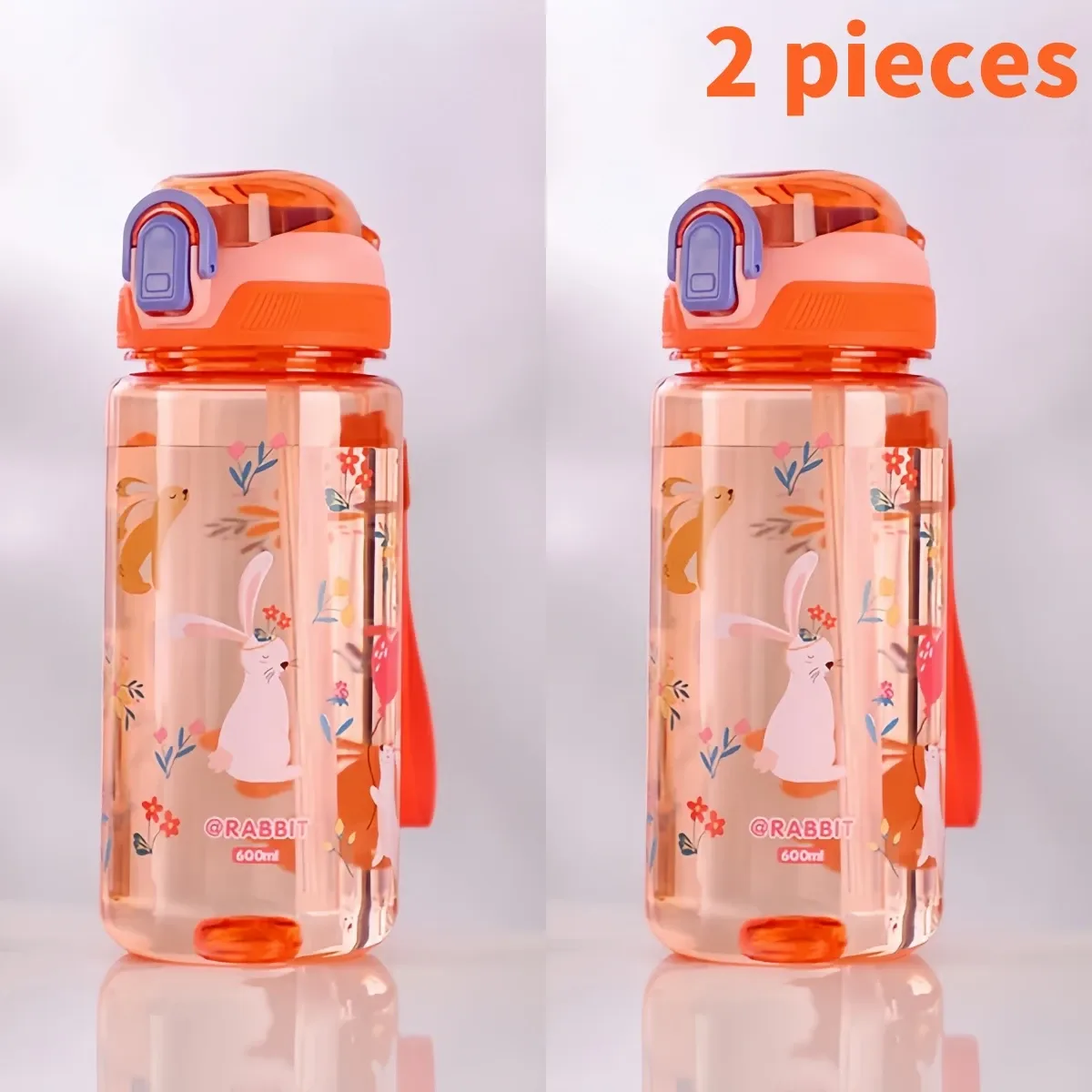 Gourde dinosaure 600 ml pour enfants, tasse à bec et paille en silicone, étanche 10