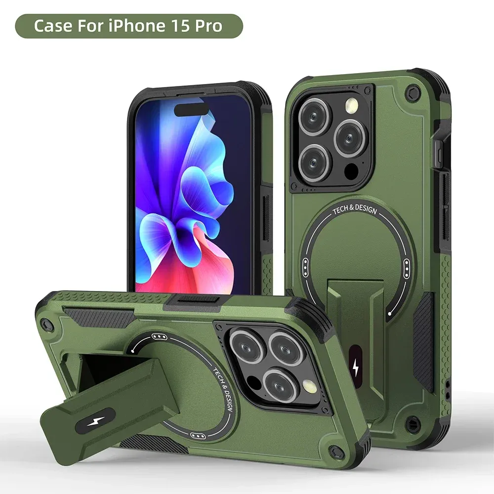 Coque transparente avec compatibilité MagSafe et protection antichoc pour iPhone 11 à 17 (Pro, Pro Max, Plus)