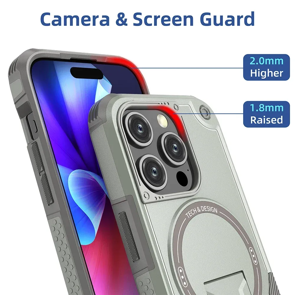 Coque transparente avec compatibilité MagSafe et protection antichoc pour iPhone 11 à 17 (Pro, Pro Max, Plus) 4