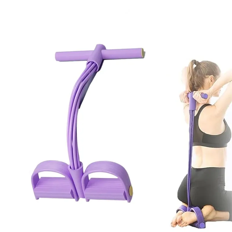 Bande de résistance à 6 tubes multifonction pour le fitness et le yoga - Image 1