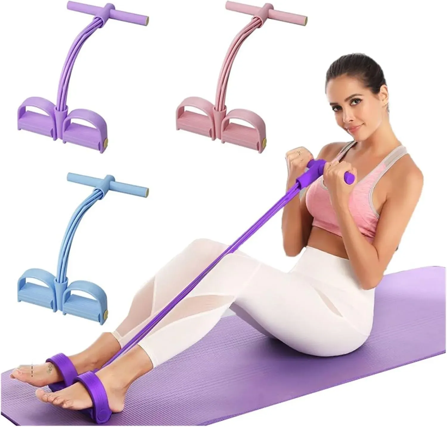 Exercices d'étirement avec bande élastique