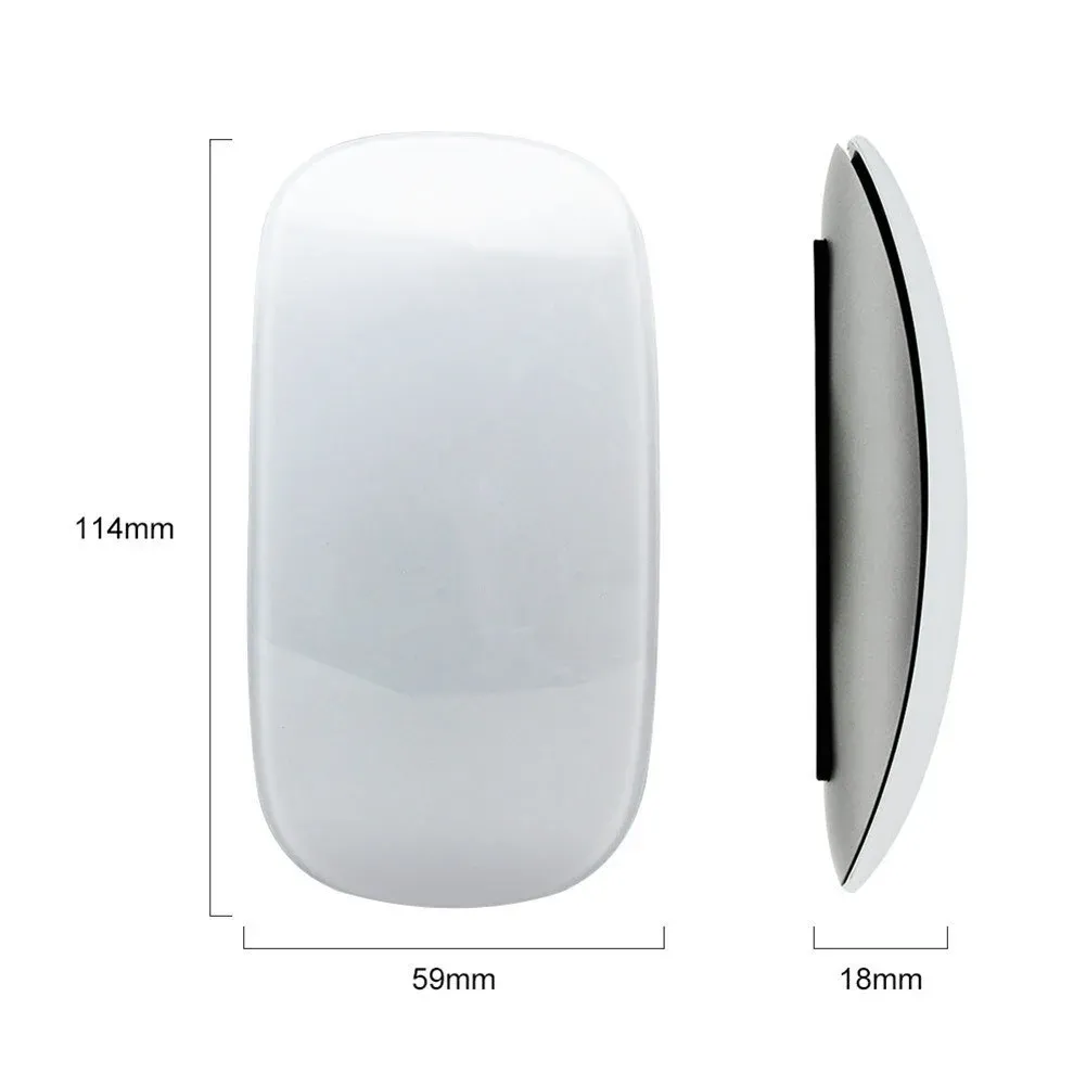 Souris sans fil Bluetooth silencieuse, ultra-fine et rechargeable, compatible avec ordinateur portable, iPad, Mac et MacBook 3